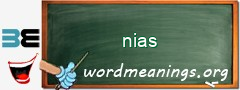 WordMeaning blackboard for nias